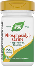 Nature's Way Fosfatidilserina, 100 mg por Cápsula, 60 Cápsulas Blandas