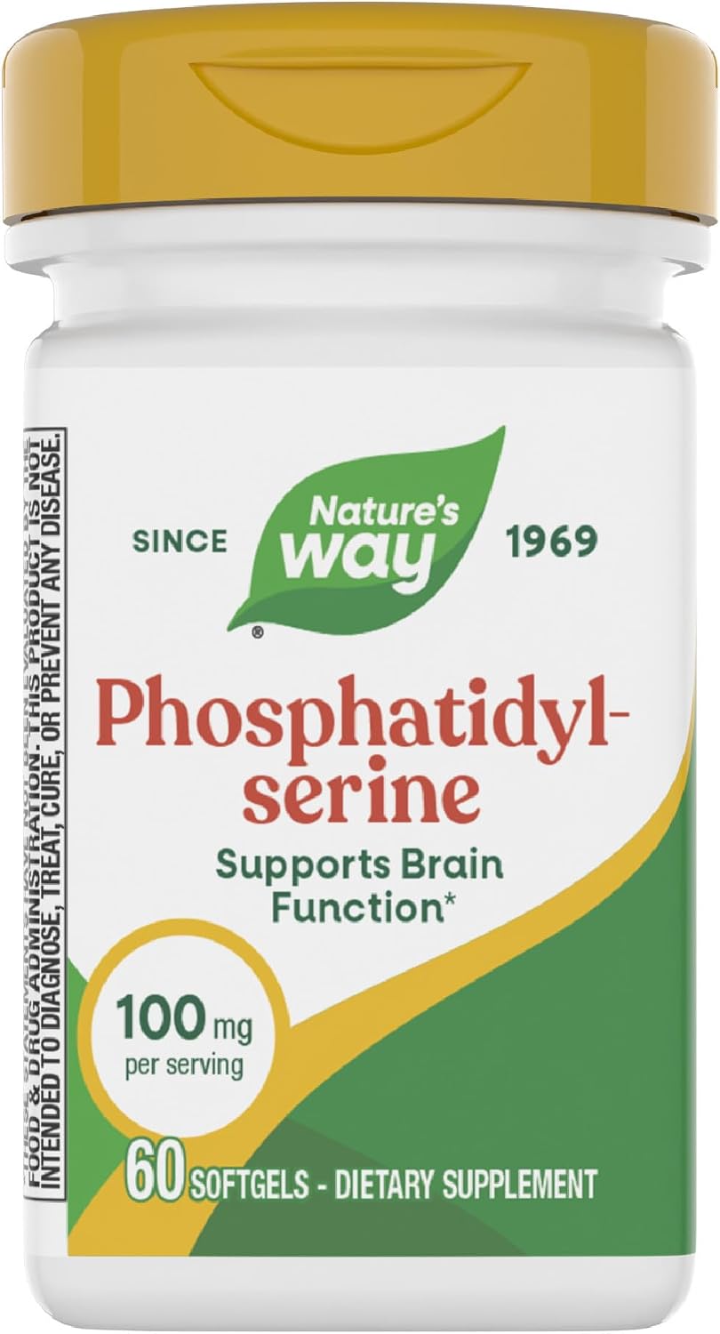 Nature's Way Fosfatidilserina, 100 mg por Cápsula, 60 Cápsulas Blandas