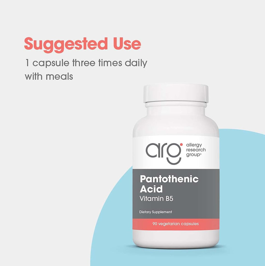 Ácido Pantoténico 500 mg - 90 Cápsulas Vegetales