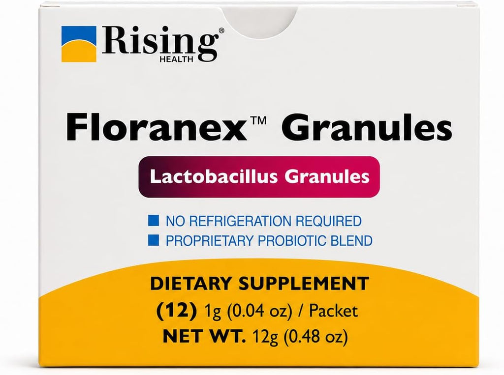 Rising Health Floranex Probiótico Lactobacillus - 50 Comprimidos para Salud Digestiva