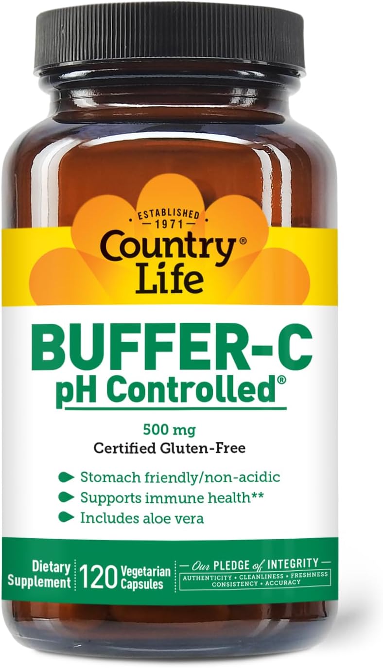 Country Life Buffer-C 500 mg, 120 Cápsulas Vegetales