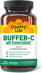 Country Life Buffer-C 500 mg, 120 Cápsulas Vegetales