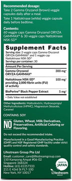 LABO Nutrition VesseCLEAR CX Nattokinase NSK-SD con Gamma Oryzanol - 90 DRcaps Veganos