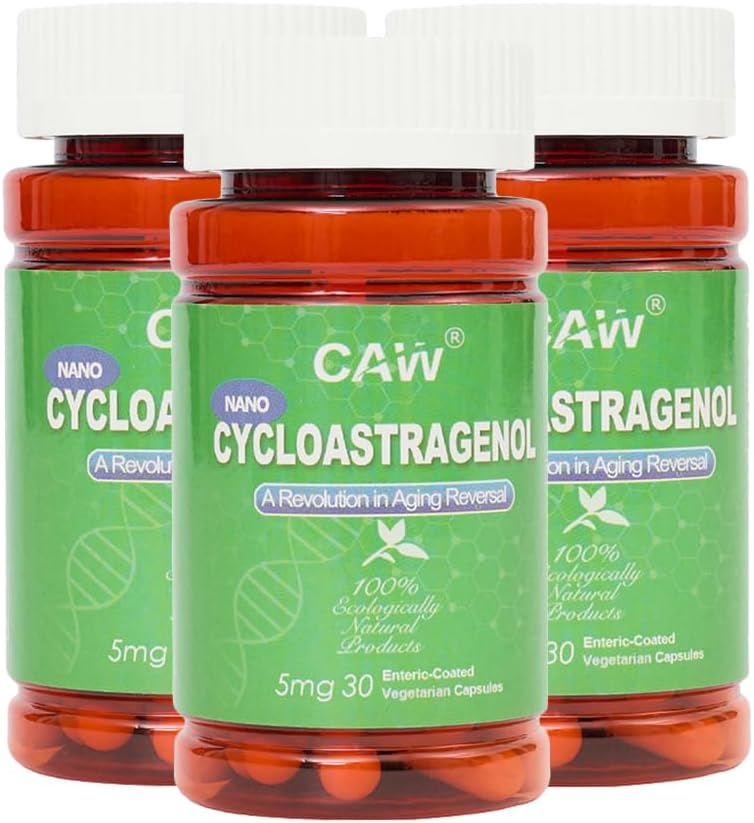 CAW Nano Cycloastragenol 5mg – 90 Cápsulas entéricas (3 Paquetes)