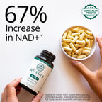 Qualia NAD+ Suplemento — Nicotinamida Ribósido (NIAGEN), Niacina, Niacinamida (1 Mes)