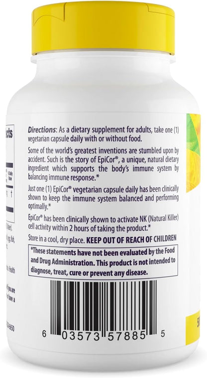 Healthy Origins EpiCor 500 mg, 60 Cápsulas Vegetales – Image 3