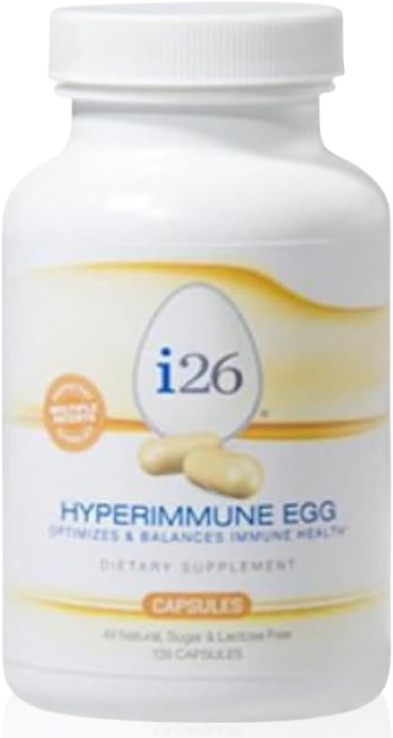 Youngevity i26® Cápsulas de Huevo Hiperinmune – Apoyo Inmunitario y Digestivo – 135 Cápsulas