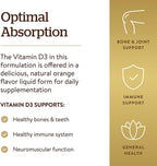 Solgar Vitamina D3 Líquida 125 mcg (5000 UI), 59 ml - Sabor Naranja Natural