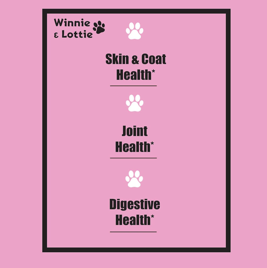 Winnie & Lottie Colágeno Líquido para Perros - Sabor a Bacon, 30 ml