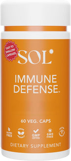 Immune Defense de SOL Nutrition - Suplemento Inmunológico con Astrágalo, Gotu Kola y Andrographis, 60 Cápsulas