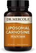 Dr. Mercola Liposomal Carnosine - 250 mg de L-Carnosina con Entrega Liposomal - 30 Cápsulas