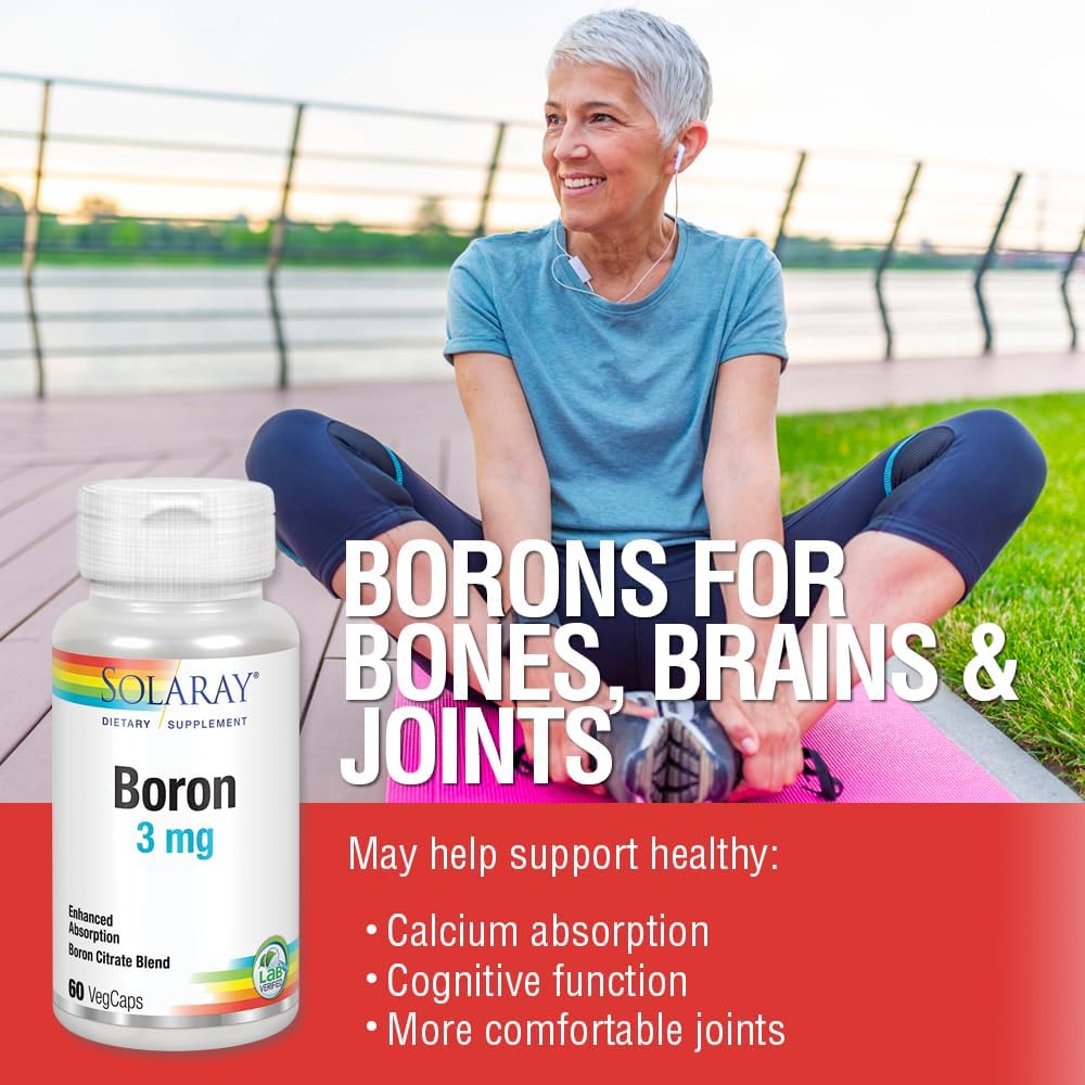 Solaray Boron Citrate 3mg - 60 VegCaps