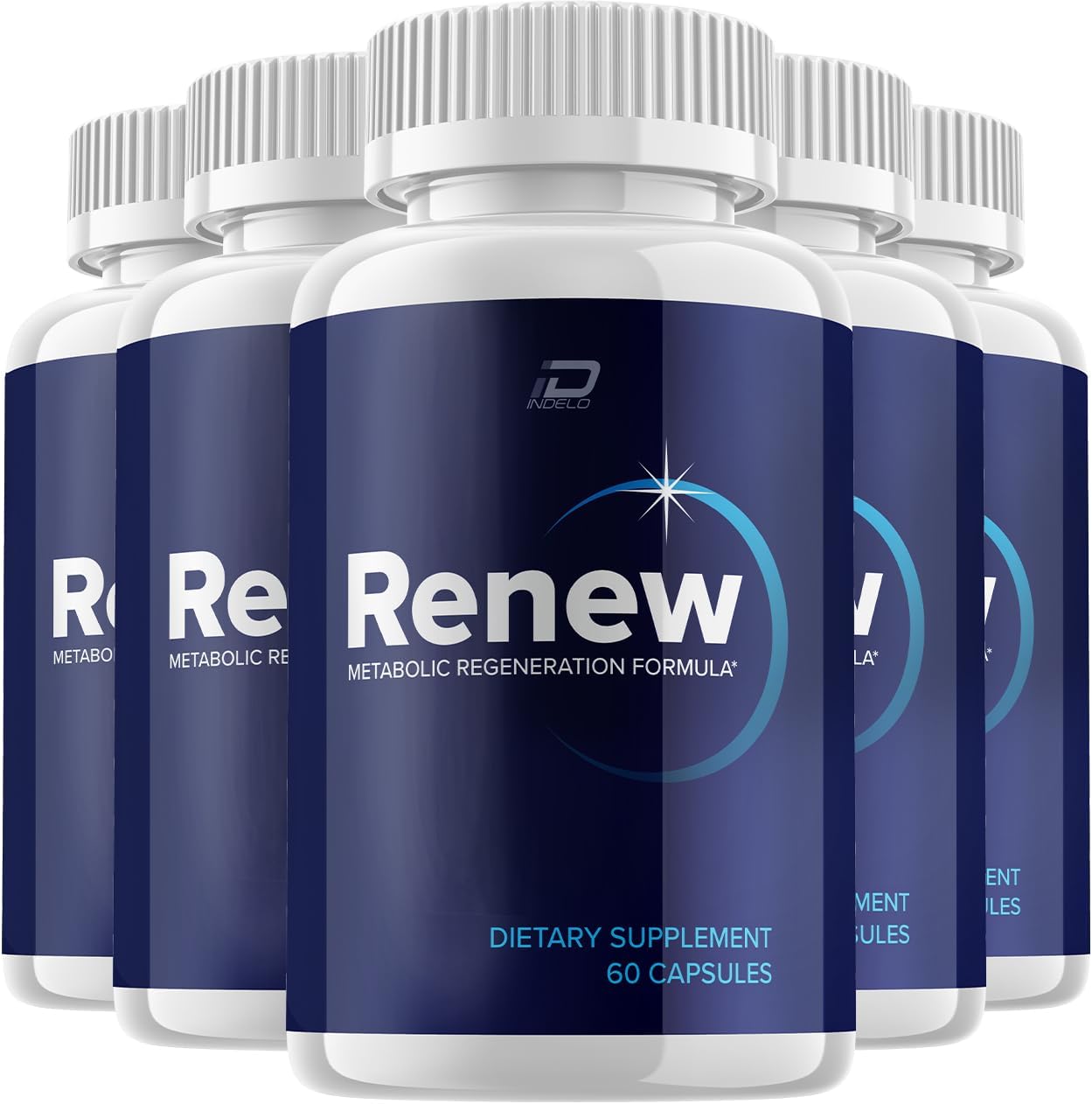 Renew Capsules - Suplemento para Regeneración Metabólica - Fórmula Avanzada (5 Pack - 300 Cápsulas)