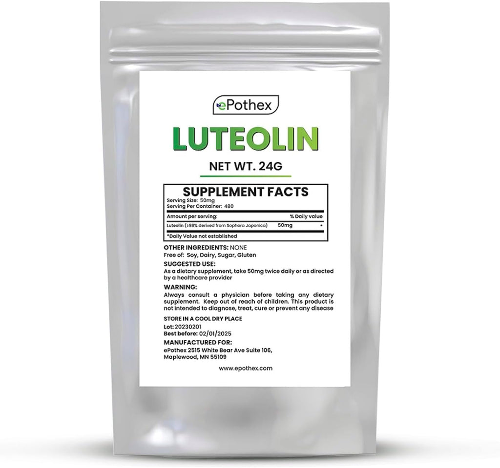 ePothex Luteolina Pura en Polvo, 24 gramos