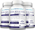 Approved Science Cabello, Piel y Uñas - Complemento con Biotina, Colágeno, Complejo B, Sílice, BioPerine - 180 Cápsulas