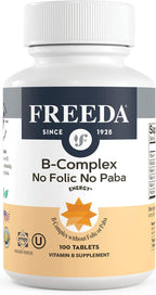 Freeda Complejo B Sin Ácido Fólico ni PABA – Super B Complex (100 Comprimidos)