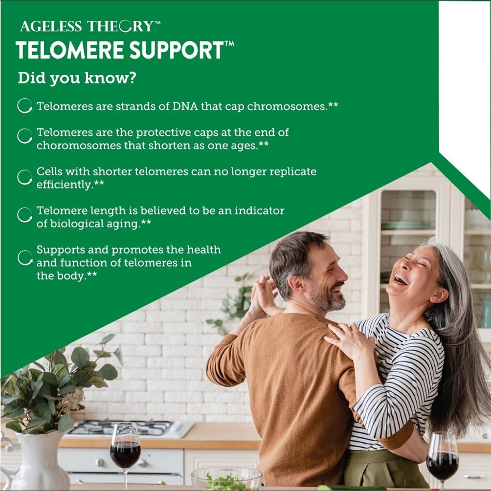 Country Life Ageless Theory Telomere Support - 60 cápsulas