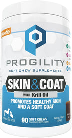 Nootie Progility Mini Suplemento de Aceite de Pescado para Perros Pequeños - Apoya Piel y Pelaje, 60 Chews Blandos