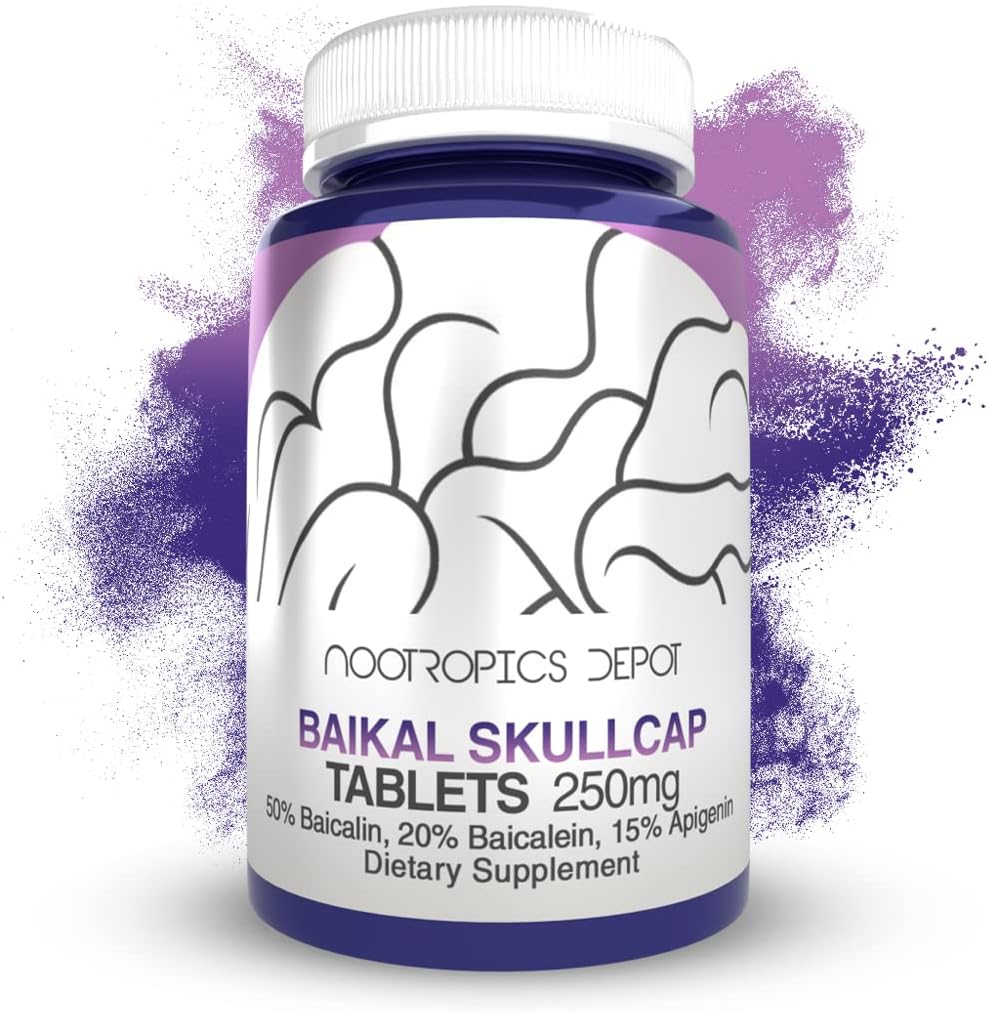 Nootropics Depot Baikal Skullcap Extract Tablets 250mg - 120 Comprimidos