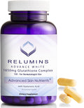 Relumins Complejo de L-Glutión 1650mg con Ácido Hialurónico, Alfa Lipoico, Escaramujo, Vitamina E y Riboflavina - 90 Cápsulas