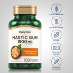 Piping Rock Goma de Masilla en Cápsulas 1500mg | 100 Cápsulas | Resina de Árbol Mediterráneo | No Transgénico, Sin Gluten