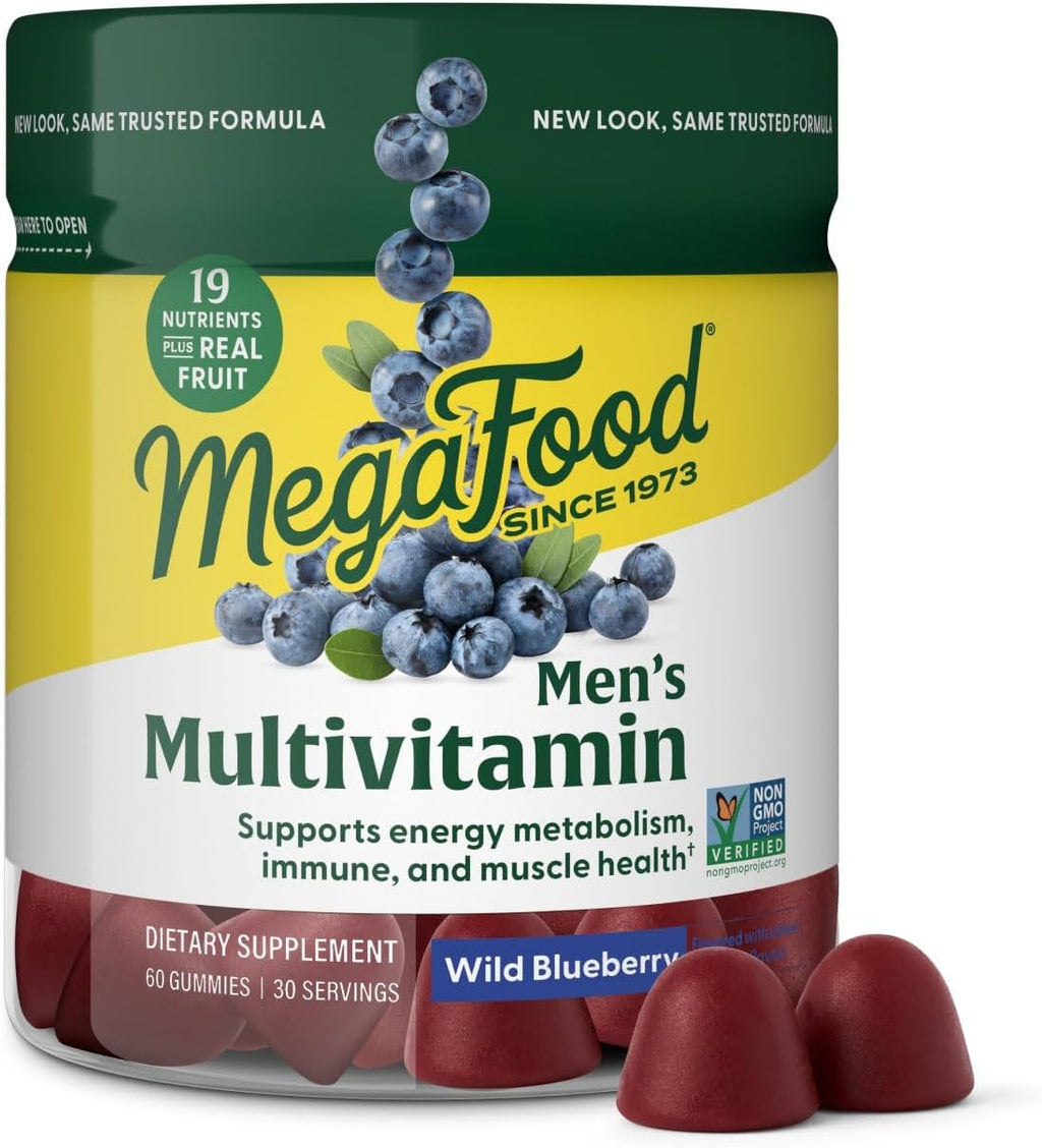 MegaFood Multivitamínico para Hombres en Gominolas de Arándano Salvaje, 60 unidades
