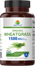 Hierba de Trigo Ecológica 1500mg, 45 Raciones, 90 Comprimidos Vegetarianos