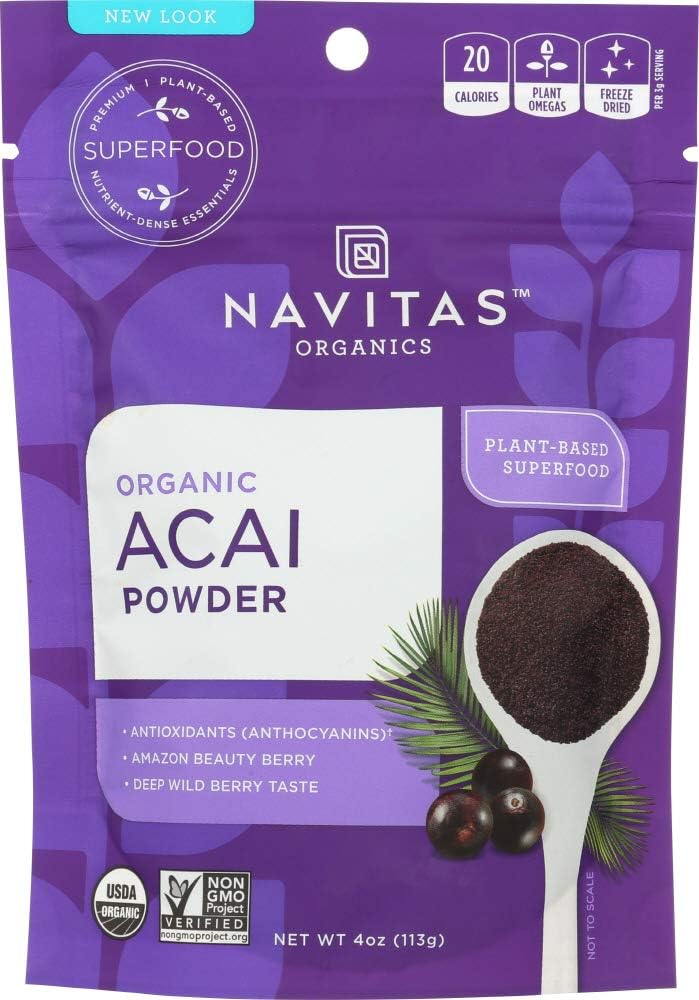 Açaí en Polvo Liofilizado - 113 g - Navitas Naturals