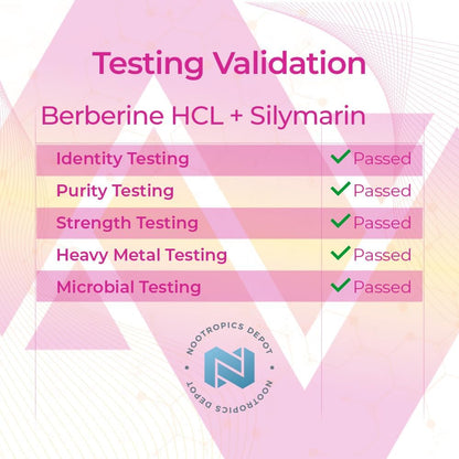 Nootropics Depot Berberine HCL + Silymarin – Mantener niveles equilibrados de inflamación en el organismo. – Image 6