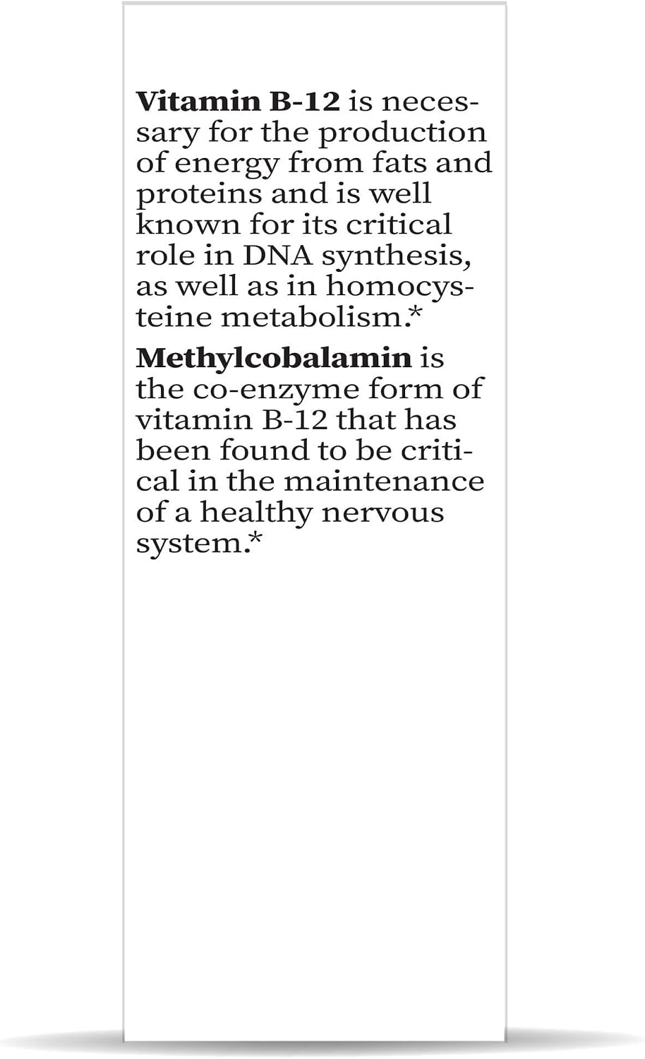Nature's Answer B12 Methyl Liquid Spray - Spray de Vitamina B12 Metilcobalamina 30 ml