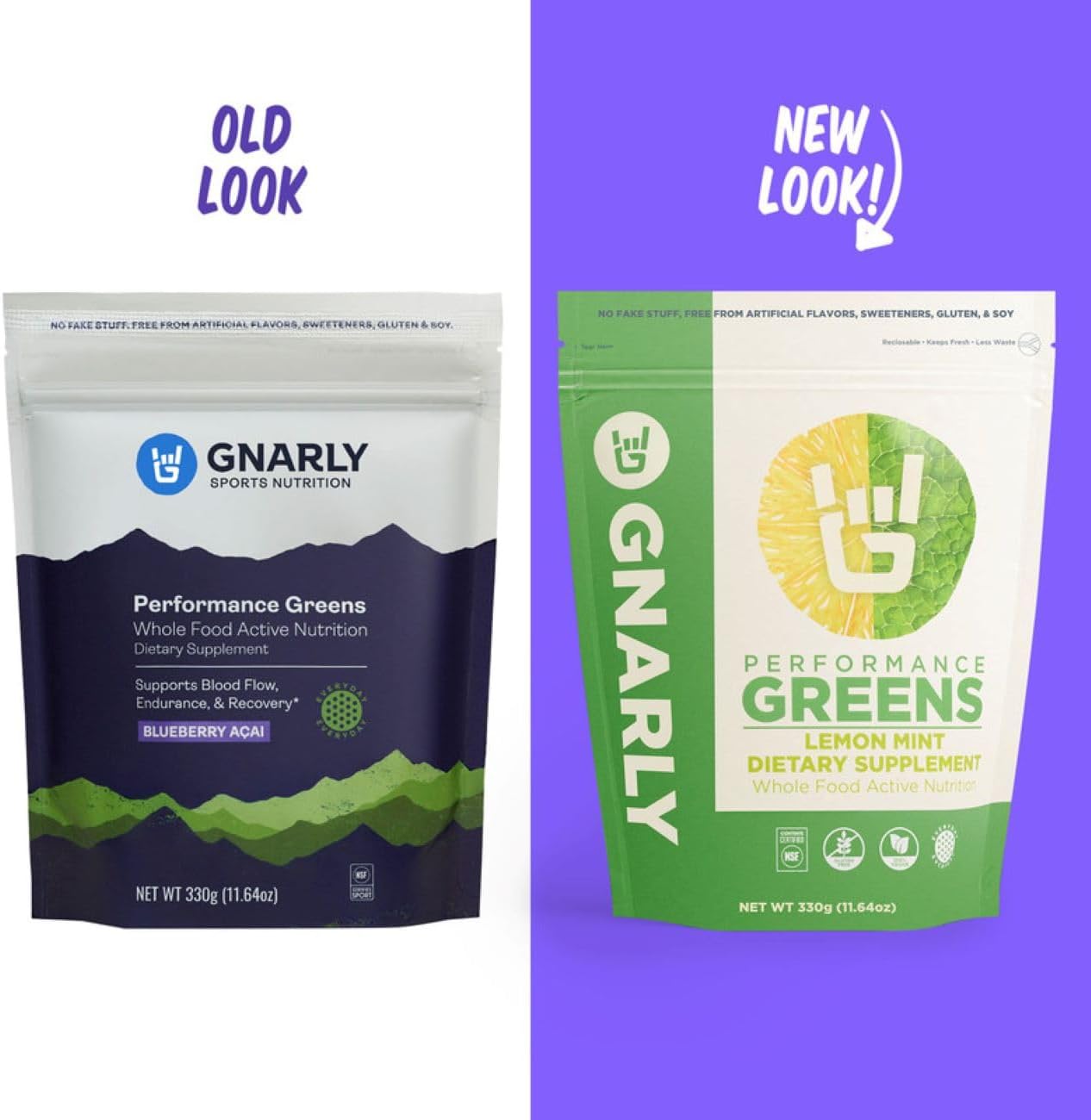 Gnarly Nutrition Super Greens en Polvo - Lemon Mint - 330 g