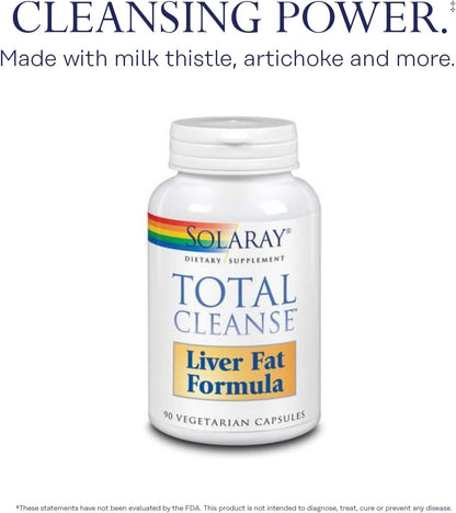 Solaray Total Cleanse Liver Fat Formula - 90 Cápsulas Vegetales – Image 3