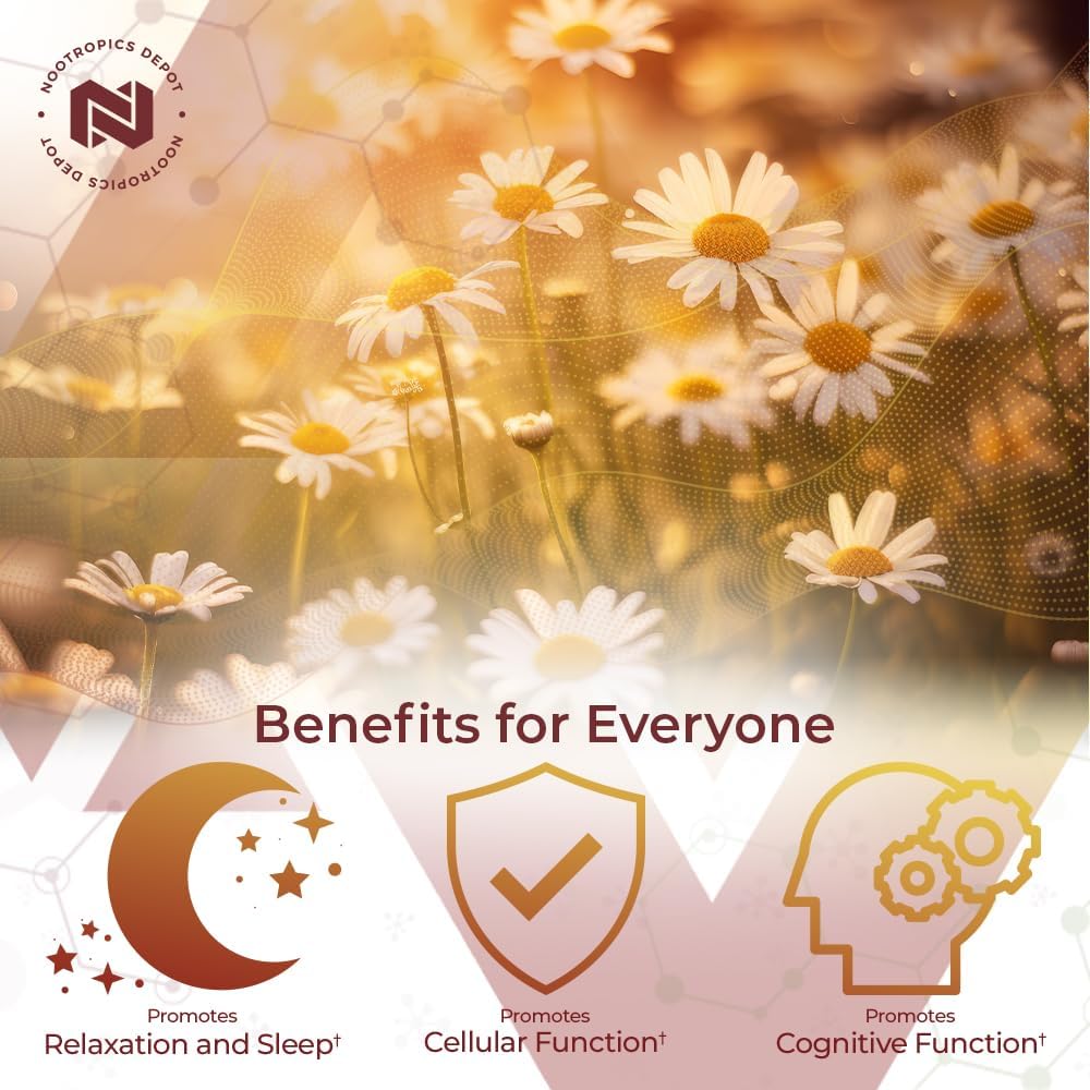Nootropics Depot Apigenina Cápsulas | 200mg | 30 Unidades | >98% Pureza