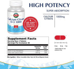 KAL Citrato de Calcio con Vitamina D3 - 1000 mg, 90 Comprimidos