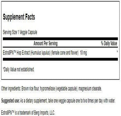 Swanson Estro8Pn Extracto de Lúpulo 10 mg - 60 Cápsulas Veganas (Pack de 2) – Image 2