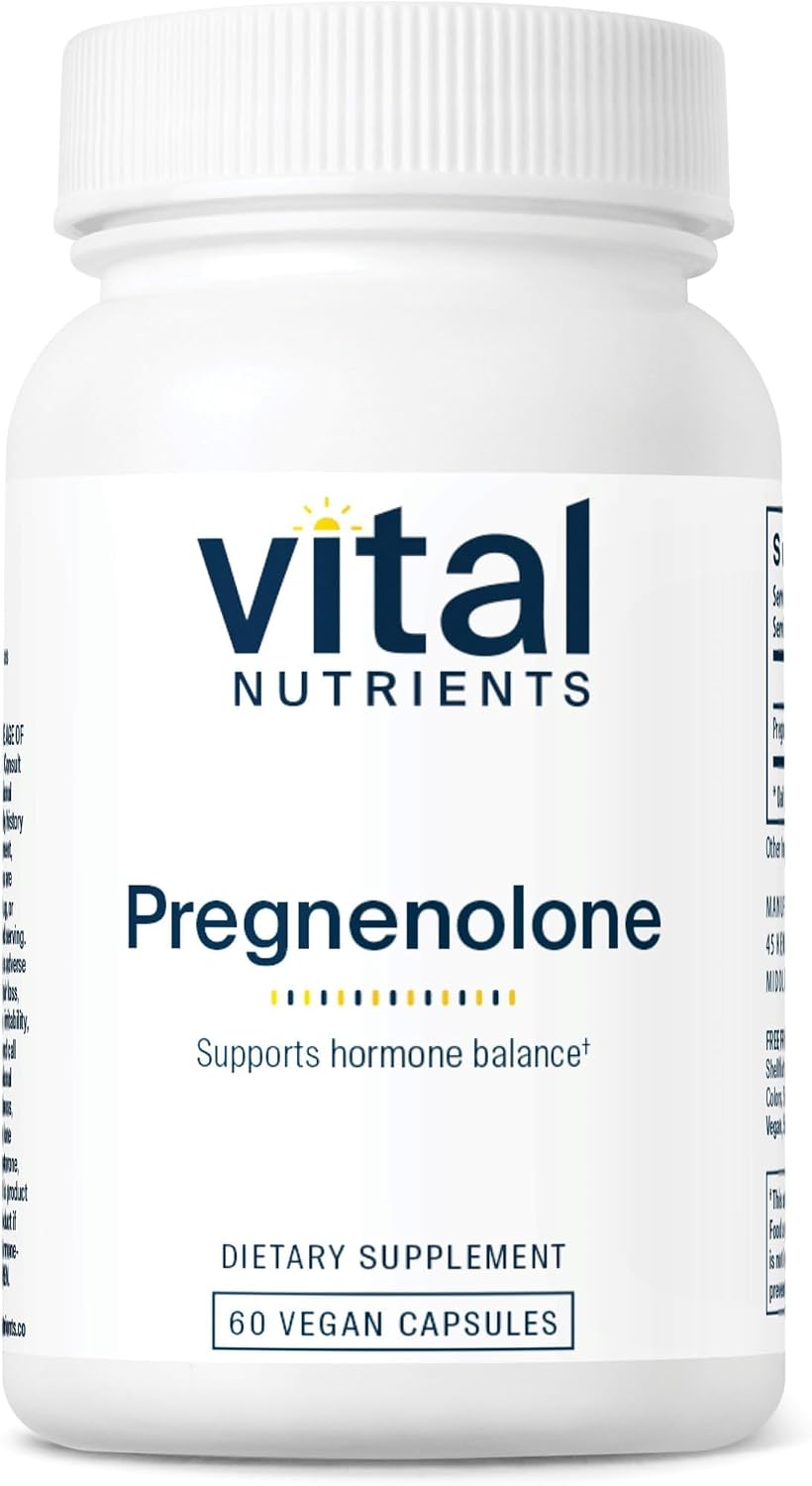 Pregnenolone 10 mg – 60 Vegetarian Capsules – Vital Nutrients