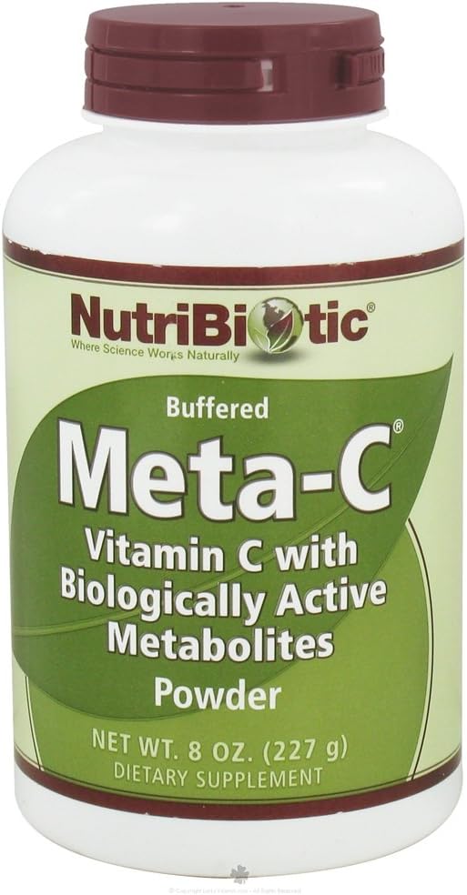 NutriBiotic Meta-C Vitamina C en Polvo, 227 g (8 oz)