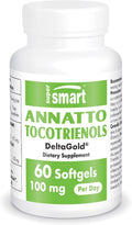 Supersmart Annatto Tocotrienols 100mg - Vitamin E Supplement with DeltaGold® - 60 Softgels