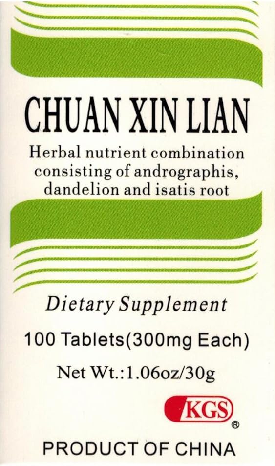 KGS Chuan Xin Lian 300 mg, 100 tabletas