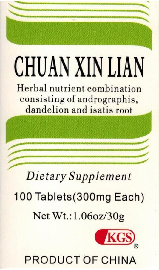 KGS Chuan Xin Lian 300 mg, 100 comprimidos