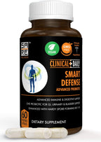 CLINICAL DAILY Smart Defense Mega Spore Probiotic - Probiótico de Esporas con Bacillus Subtilis y Lactobacillus Plantarum - 60 Cápsulas Veganas