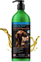 Aceite de Salmón Iceland Pure – Grado Farmacéutico, Sin Perfume, 33oz (946ml) con Bomba