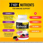 Airborne Vitamina C 1000mg (per serving) Berry Chewable - 32 Count