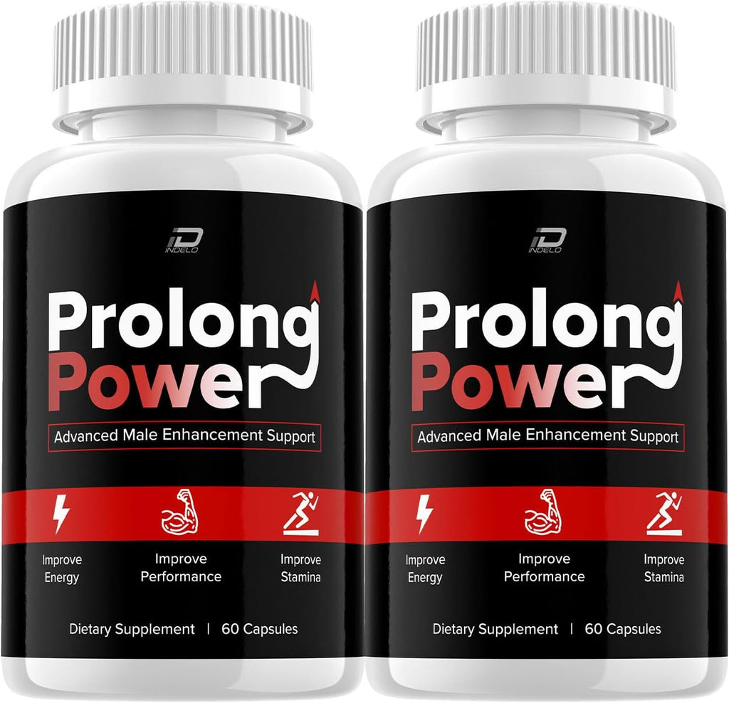 Prolong Power Pills, Suplemento para Hombres, Fórmula Natural, 120 Cápsulas (2 Envases)