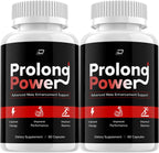 Prolong Power Pills, Suplemento para Hombres, Fórmula Natural, 120 Cápsulas (2 Envases)