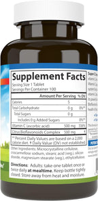 Carlson Super-C Complex - Vitamina C + Bioflavonoides, 100 Comprimidos Vegetarianos