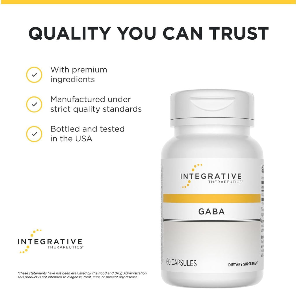 Integrative Therapeutics GABA - 60 Cápsulas - Suplemento para el Equilibrio Neuroquímico