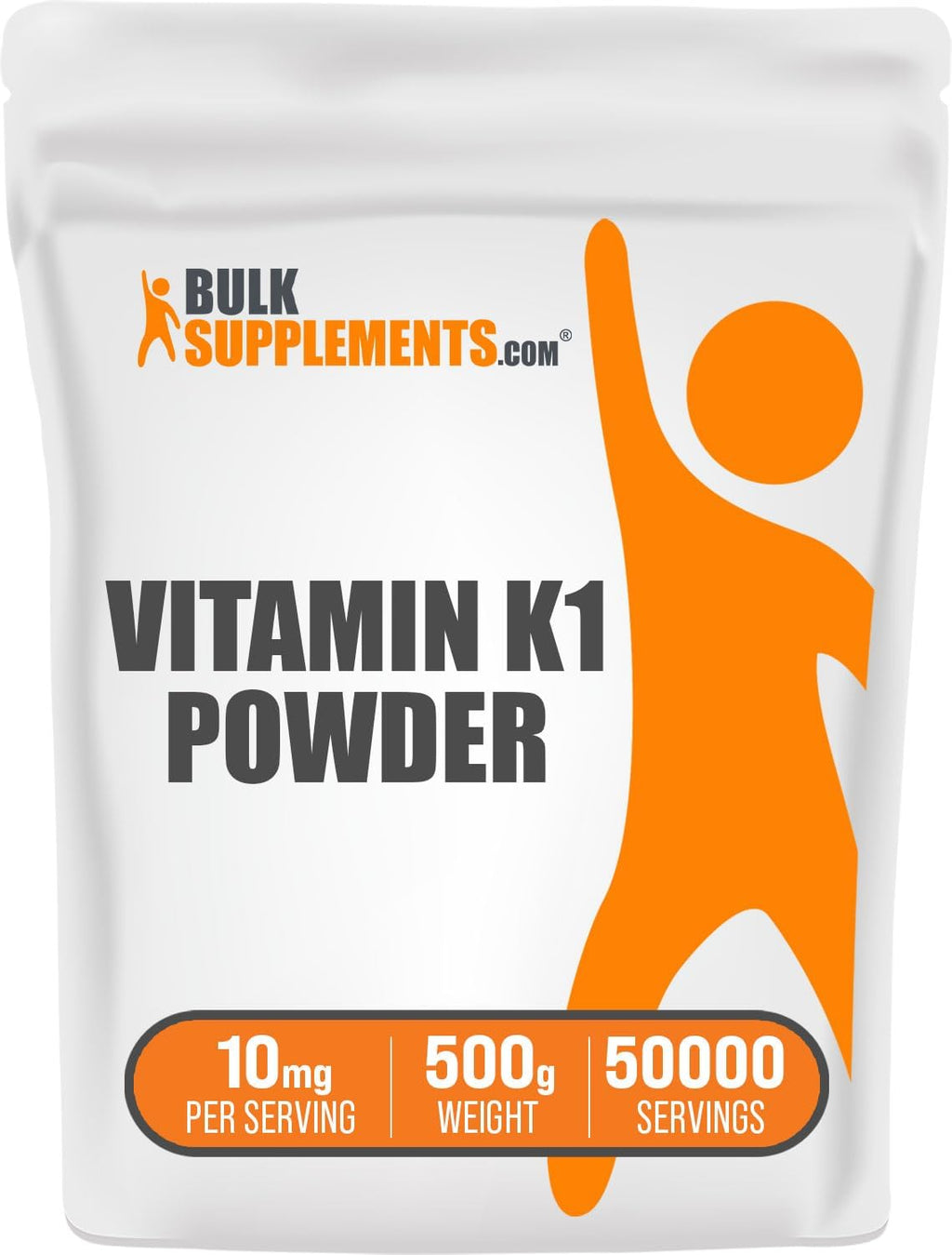 Vitamina K1 en polvo - 500 g (1.1 lbs) - 10 mg por porción