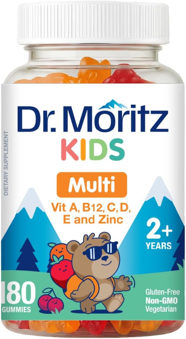 DR. MORITZ Gomitas Multivitamínicas para Niños | 14 Vitaminas | 60 Gomitas | Desde 2 Años