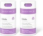 Health by Habit Libido Blend 2 Pack (60 Cápsulas) - Mezcla Afrodisíaca Natural con Maca y Ashwagandha, Vegano, Sin OMG, Sin Azúcar